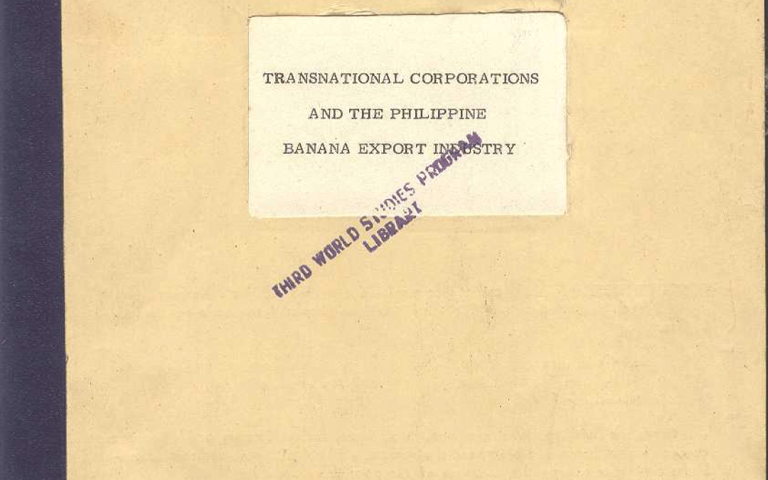 Transnational Corporations and the Philippine Banana Export Industry