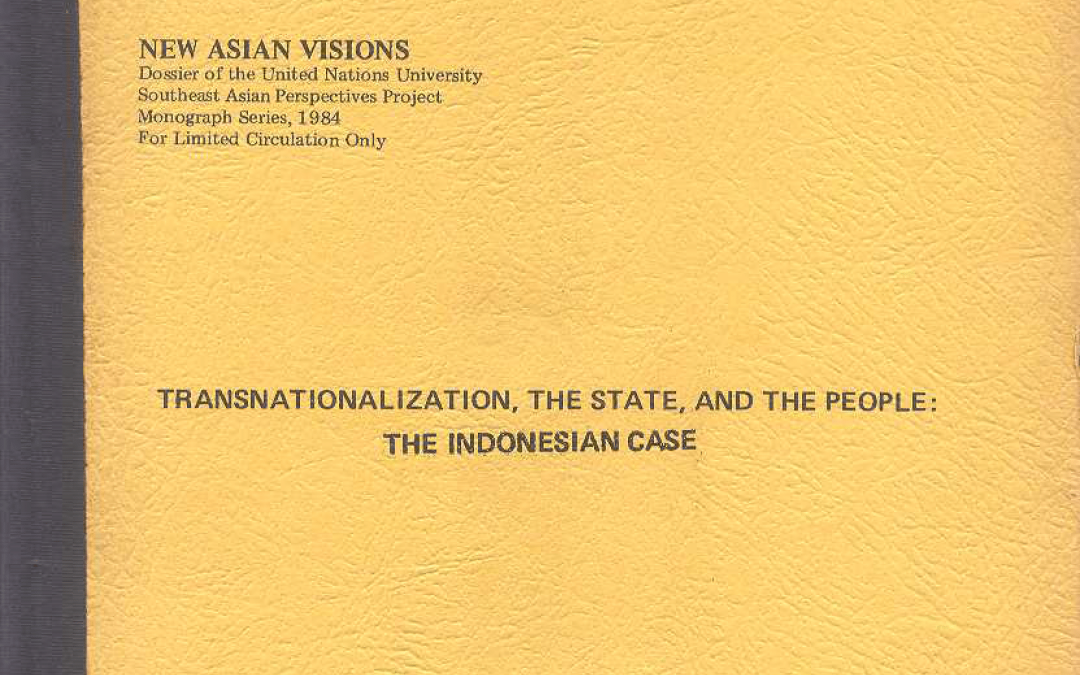 Transnationalization, The State, And the People: The Indonesian Case