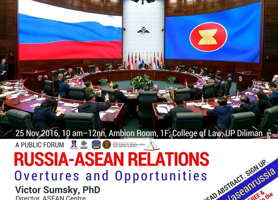 Russia-ASEAN Relations: Overtures and Opportunities