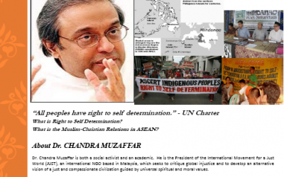 The Right to Self-Determination in ASEAN and the Philippines: A Lecture by Dr. Chandra Muzaffar